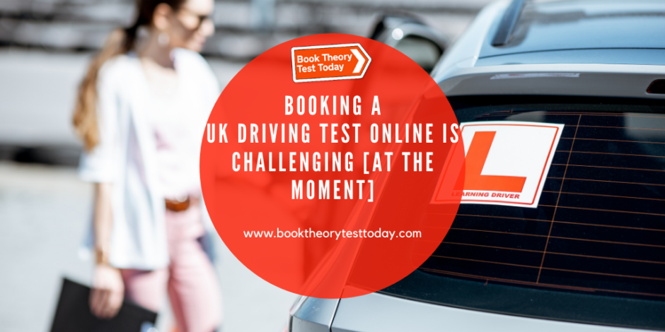 Booking a UK driving test online.